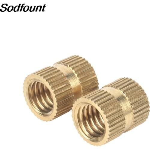 100pcs/50pcs/20pcs M2 M2.5 M3 M4 M5 M6 M8 Brass Insert Nut Injection Molding Brass Knurled Thread Inserts Nuts