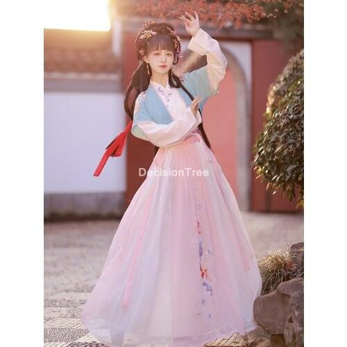 2021 hanfu women chinese dance qing dynasty costumes ancient hanfu chinese traditional dress stage fairy performance costume
