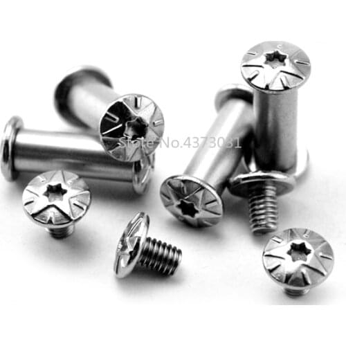 4 Pieces Sleeve Screws Making Tool Screws DIY Folding Knife Spindle Screws Plum ScrewsScrews Fk26
