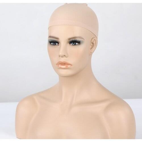 4Pcs Wig Cap Beige Stocking Cap to Halloween Cosplay Wig Caps for Women High Quality Elastic Hair Net for Making Wigs Free Size