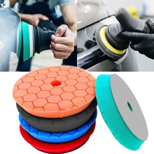 6 Inch Professional Sponge Polishing Waxing Buffing Pads Kit 30mm Thick Europe Sponge Auto Polish Pad For RO/DA Polishier