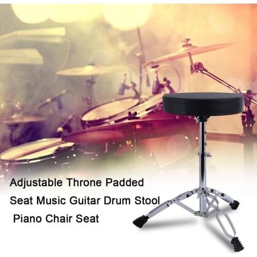 Drumhocker Schlagzeughock Drummersitz Drum Stool Drummersitz- Schwarz