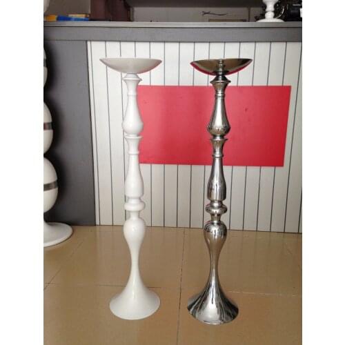 Free shipping 10pcs/lot 80cm height Wedding master table candlestick T road lead silver mermaid wedding flower road lead