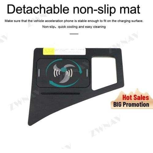 QI Car Intelligent fast wireless charger for Audi Q7 2016 2017 2018 Intelligent Infrared Fast Wireless Charging Car Phone Holder