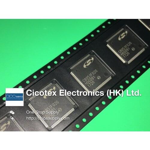 3pcs/lot C8051F020-GQR TQFP100 IC MCU 8BIT 64KB FLASH 100TQFP C8051F020GQR