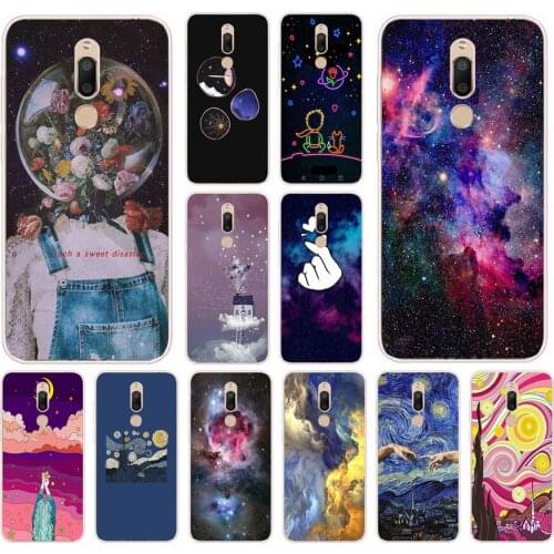41AS Beautiful starry sky Soft Silicone Back Cover Case for Meizu M6 M6S M6T Note Pro 7 Plus C9 Pro cover funda