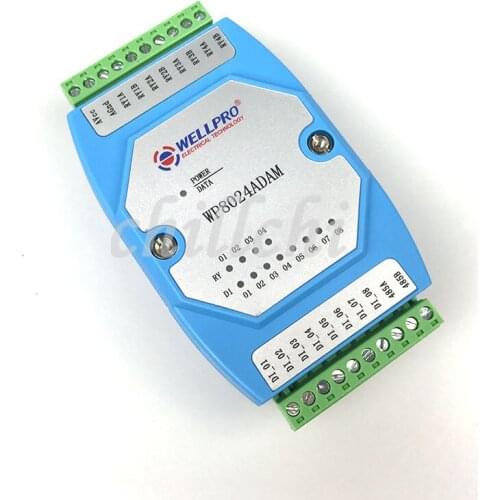 Digital input and output modules switch module isolated 8DI / 4RY RS485 MODBUS communications