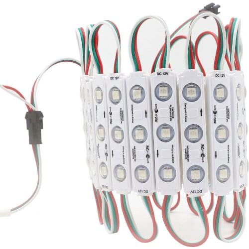 DC12V SMD 5050 RGB LED Module WS2811 Pixel Digital Full color Injection led Module Waterproof Sign Shop Banner Channel Letters