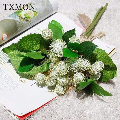 Japanese hand-made chestnut fruit bunch simulation fake flower home wedding plant wall decoration flower bouquet plants material