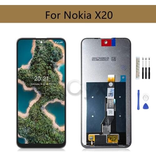 Display For Nokia X20 LCD Display Touch Screen Digitizer Assembly TA-1341 TA-1344 LCD Replacement Repair Parts 6.52