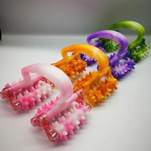 Household Whole Body Massage Mini Four-Wheel Lunar Multifunctional Massage Wheel With New-type Roller Leg Neck Massager