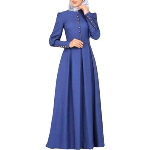 Elegant Bodycon Vintage Maxi Dress 2021 Ramadan Moroccan Dubai Abaya Dress Kaftan Islamic Hijab Pink Muslim Prayer Dress Woman