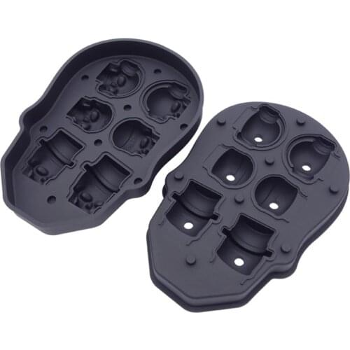 Halloween Skull Shape Mold Whisky Wine Silicone 3D Ice Ball Cube Tray Chocolate Baking Supplies 25