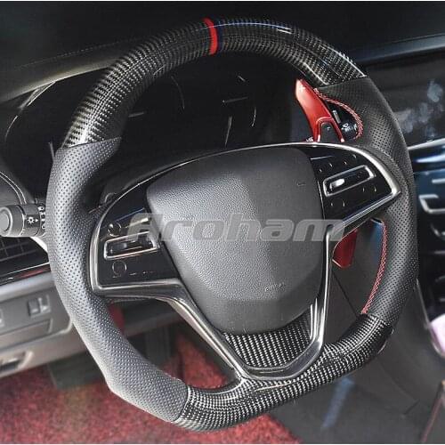 Customized Carbon Fiber Steering Wheel For Cadillac ATSL XT5 CT5 XT4 XT6 CT4 CT6 CTS SRX Escalade 2013 2014 2015 2017 2018-2020