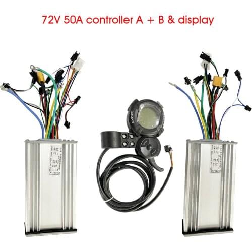 DAMAO 72V 50A Controller Display Accelerator for Dual Motors 7000W Electric Scooter Meter Instrumentation Main PCB Mother Board