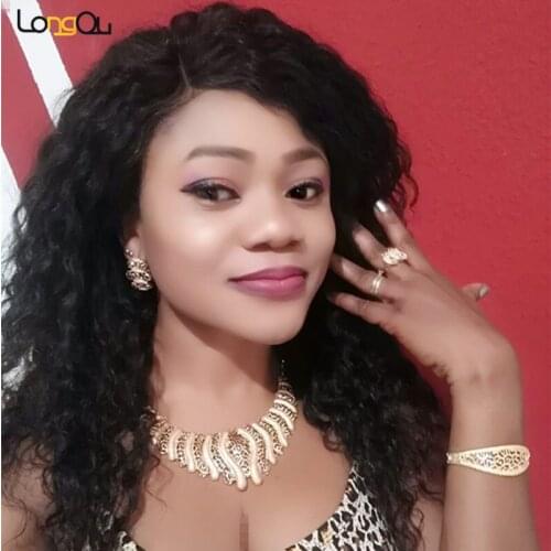 Longqu 2019 Dubai gold Bridal Jewelry Set Wholesale Nigerian woman accessories jewelry set Fashion African Beads Jewelry Set