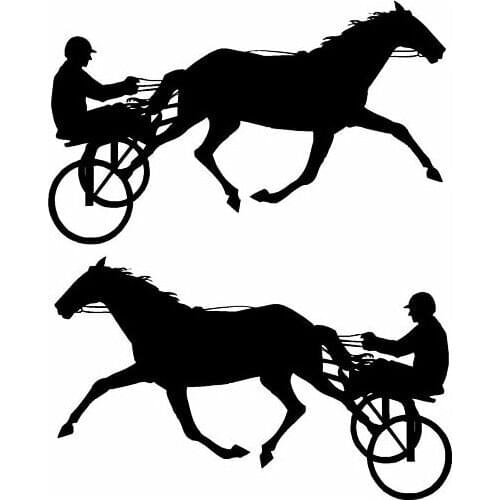 Horse Racing Car Decals for Funny Car Window Bumper Novelty JDM Drift Vinyl Decal Sticker