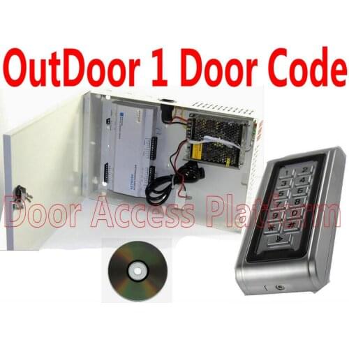 OutDoor 1 Door IP Controller+Metal Keypad Code/RFID Card reader For One Door Entry+Exit Access Wie-gand read+Door PCB controller