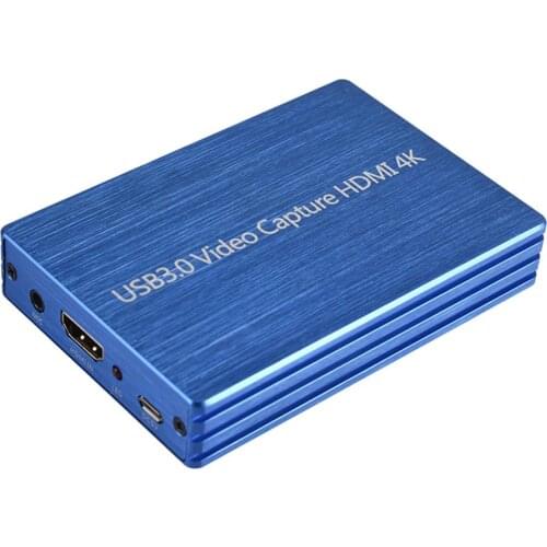 4K HDMI-compatible to USB 3.0 Full HD 1080P Video Capture Card Dongle for OBS Game Live Streaming Plug Play NO Driver Software