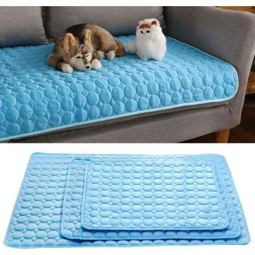 Dog Mat Cooling Summer Pad Mat For Dogs Cat Blanket Sofa Breathable Pet Dog Bed Summer Washable For Small Medium Large