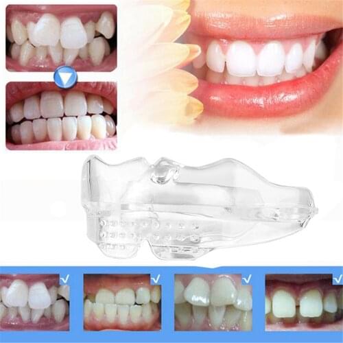 3PCS/SET Silicone Braces Alignment Trainer Teeth Retainer Bruxism Mouth Guard Teeth Denture Care Tools At different times
