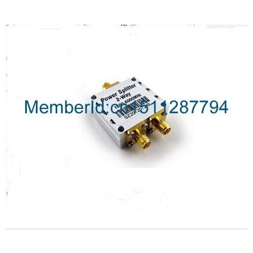 Top Brand Power Divider 1pcs/1500~8000Mhz 2 Way RF Power Splitter Combiner w/ SMA Female Connector High Frequency 1.5-8Ghz