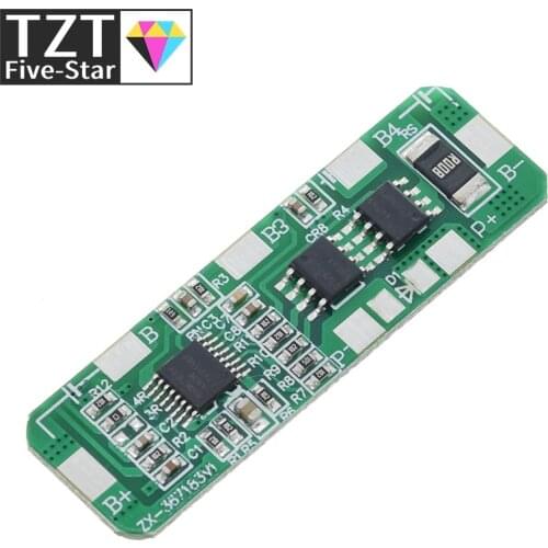 TZT Over Protection! 4S 4A-5A 18650 Li-ion Lithium Battery Protection Board 4 Pack PCB BMS 4.25-4.35V To 2.3-3.0V