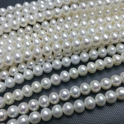 AAA 10Strands 8-9mm freshwater pearl strings near round bread 2020 newly