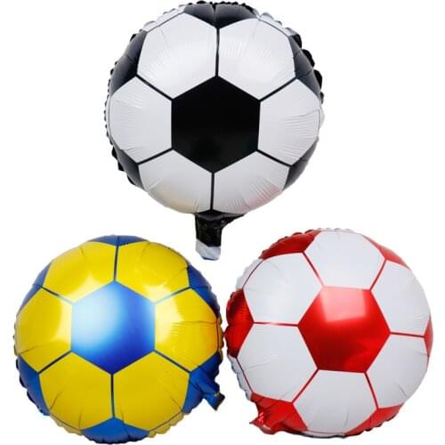 18 inch football party balloons 5 combinations basketball room decoration birthday party aluminum foil balloons wholesale