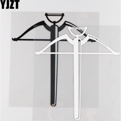 YJZT 17.5CM*19.1CM Crossbow Personality Pattern Vinyl Decal Decoration Creative Car Sticker 1A-0255
