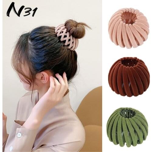 Female Creative Magic Shark Hairclip Hairpin Female Ball Head Coiled Horsetail Headdress High Tie Horsetail Clip Bract Hairring