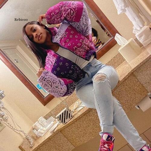 Winter Parkas Coats Casual Bandana Print Long Sleeve Zippers Down Coat Jacket Women Outdoor Warm Parks Overcoat Padded Coat