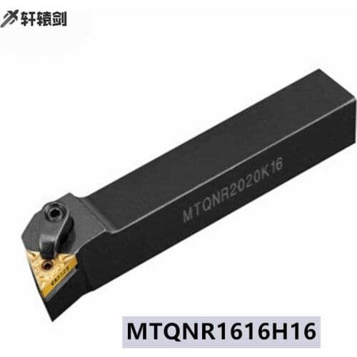 1PC MTQNR 1616H16 Tool Post External Turning MTQNL Carbide Insert CNC Drill Pipe