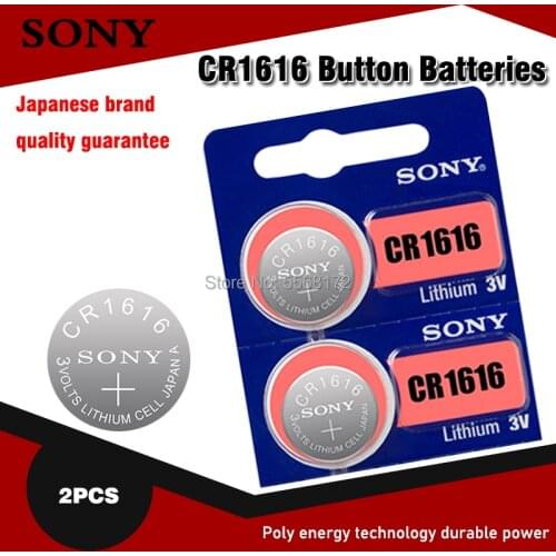 2Pcs/lot SONY CR1616 DL1616 ECR1616 LM1616 1616 3V Lithium Batteries Cell Button Coin Battery For Motherboard Watch
