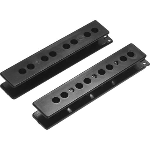 2pcs(89MM + 92MM) Bass Guitar Single Coil Pickup Bobbins Covers for Electric Bass Replacement Parts Accessories