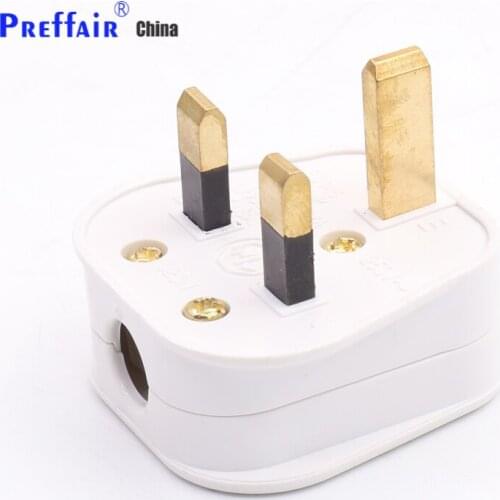 3 Pin 13A 13 AMP UK Plug Mains Top Appliance Power Socket Fuse Adapter Household - Black