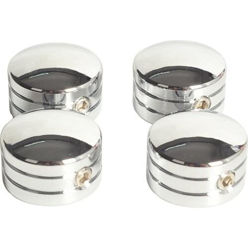 4 pcs Chrome Motorcycle Head Bolts Covers Spark Plugs Side case for Harley Twin Cam 1999-Later Sportster XL883 XL1200 1986-Up