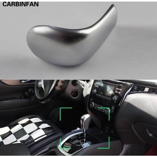 ABS Chrome Gear Shift Knob Cover Trim Cap Sticker Garnish For Nissan Rogue x-Trail t32 2014-2016 For Sentra 2013-2015 AT Automat