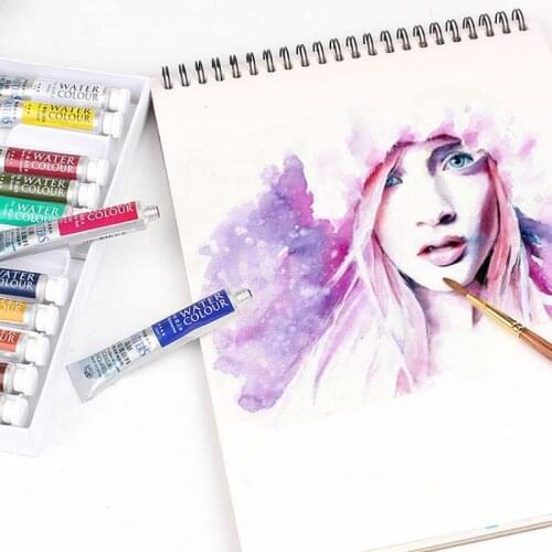 Maries 9ml/color Watercolor Paint Acuarelas Profesionales Paint Water Color Artist Painting Pigment 12/18/24colors Art Supplies