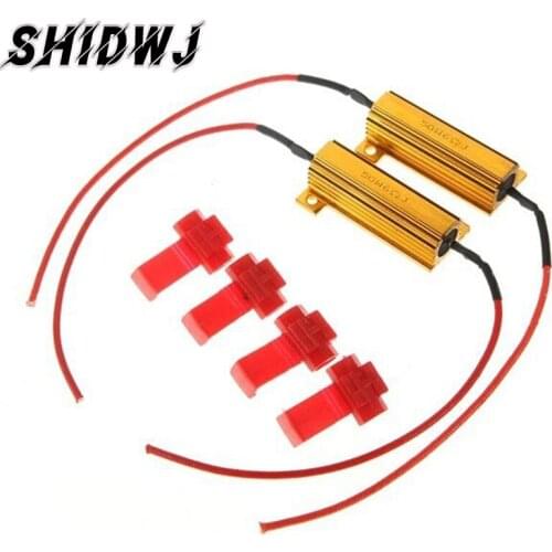 Auto Car Light Accessories Fast Hyper Flash Turn Signal Blink 50W 6 ohm RX24 Load Resistor Fix LED Bulb Free Shipping