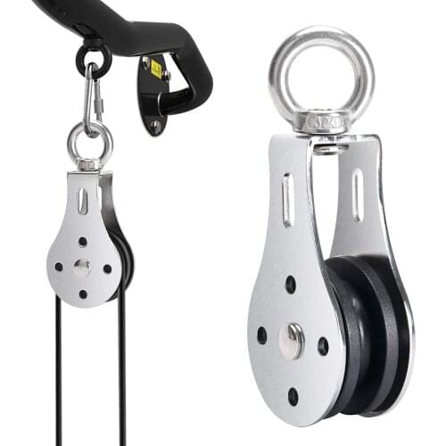 Silent Fitness Pulley Wheel for Home Gym Traction Wheel Lifting Bearing Pulley Block Cable Machine Attachment for Ladder Lift