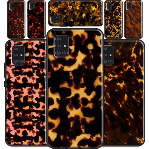 Tortoise Shell Pattern Case For Samsung A51 A71 A41 A31 A11 A12 A32 A42 A52 A72 A21S A20e A50 A70 A02S A20S A30S