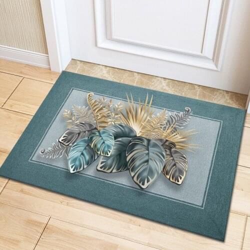 Floral Shower Carpet In The Bedroom Nordic Bath Mats In The Kitchen At The Plate Antiskid Entrance Mat Bedroom Floor 40*60cm