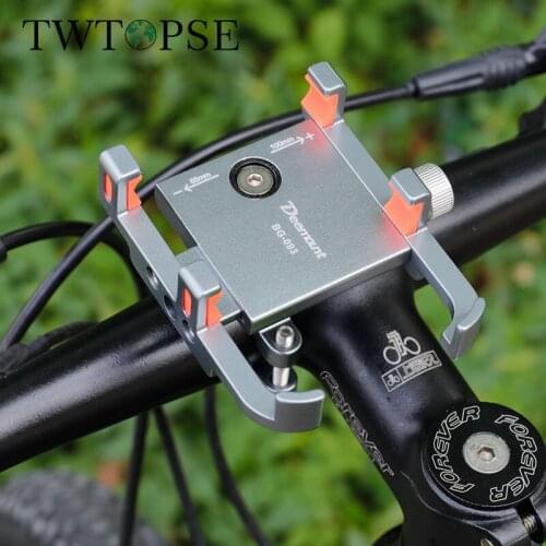 TWTOPSE Cycling Bike Cellphone Holder Bicycle Phone Holder For iPhone Samsung Motorcycle Mobile Bike Handlebar Rotatable Stand