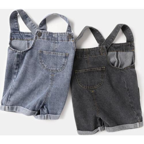 Toddler Kids Jeans Shorts Summer New Baby Boys Girls Short Denim Overalls 1 2 3 4 5 Y Child Fashion Cute Jumpsuits Baby Shorts