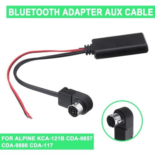 For Alpine KCA-121B CDA-9857 CDA-9886 CDA-117 bluetooth Aux Adapter Cable Cord Car Electronics Accessories