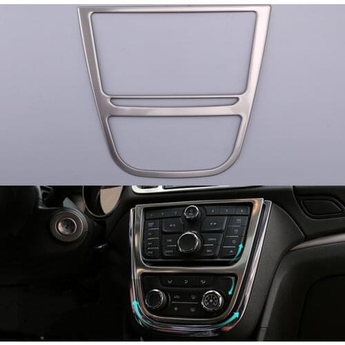 Center Console Switch Panel Cover Trim Molding Silver Fit For Buick Encore Opel Vauxhall Mokka 2013 2014 2015 2016