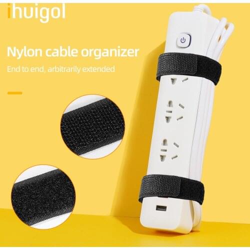 Ihuigol Multipurpose USB Cable Organizer Clip Power Cord Management Mouse AUX Earphone Wire Winder Ties Winding Cables Protector