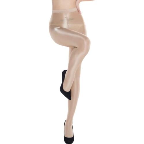 Fashion Women Seamless Tight Female High Waist Sexy Ladies Oil See Through Tights High Elastic Pantyhose For Women