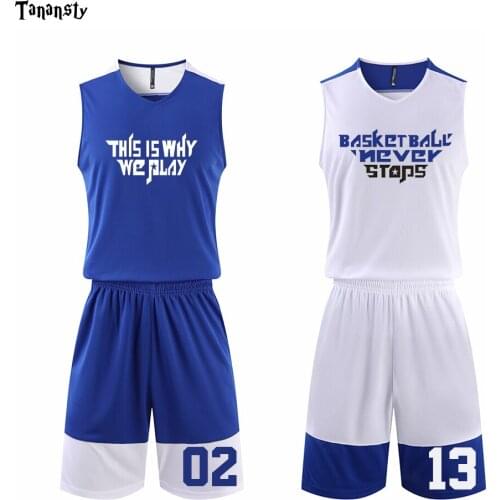 DIY Team blank version Youth Kids unifroms girls Basketball Match training boys quick-drying Jerseys women Mens Sleeveless Suit
